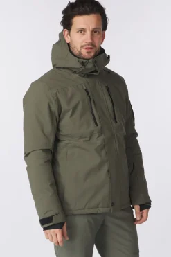 Best CMP Ski-Jas Man Ski Jacket Fix Hood Olive