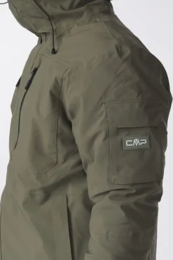 Best CMP Ski-Jas Man Ski Jacket Fix Hood Olive