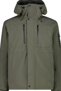 Best CMP Ski-Jas Man Ski Jacket Fix Hood Olive