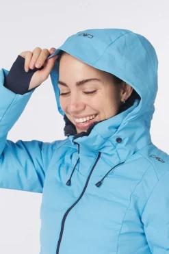 Sale CMP Ski-Jas Woman Ski Jacket Fix Hood Niagara