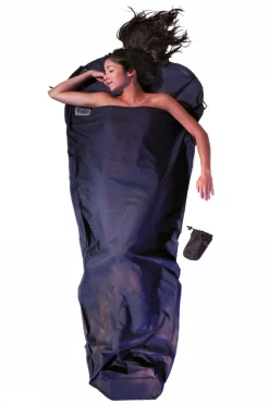 Discount Cocoon Lakenzak Mummy Liner 100% Egyptian Cotton blue