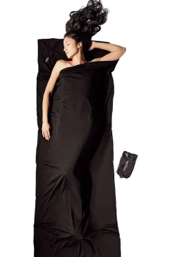Outlet Cocoon Merinowool Travelsheet Lakenzak black