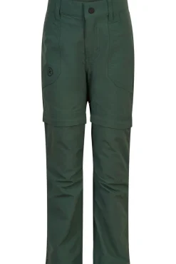 Outlet Color Kids Pants Zip Off Cilantro
