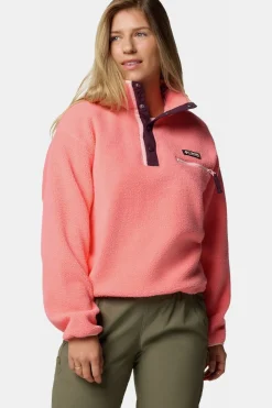 Clearance Columbia Fleece Helvetia™ II Cropped Half Snap mid pink