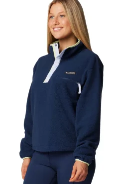 New Columbia Fleece Helvetia™ II Cropped Half Snap Collegiate Navy
