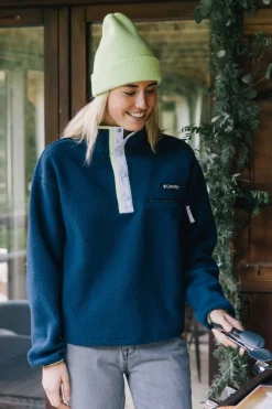 New Columbia Fleece Helvetia™ II Cropped Half Snap Collegiate Navy