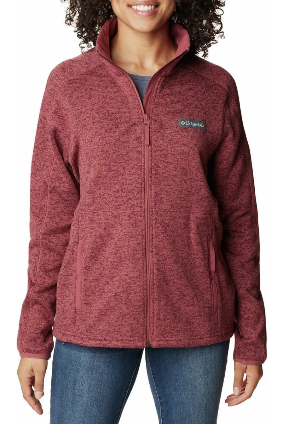 Best Columbia Fleece W Sweater Weather Full Zip Beetroot