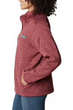 Best Columbia Fleece W Sweater Weather Full Zip Beetroot