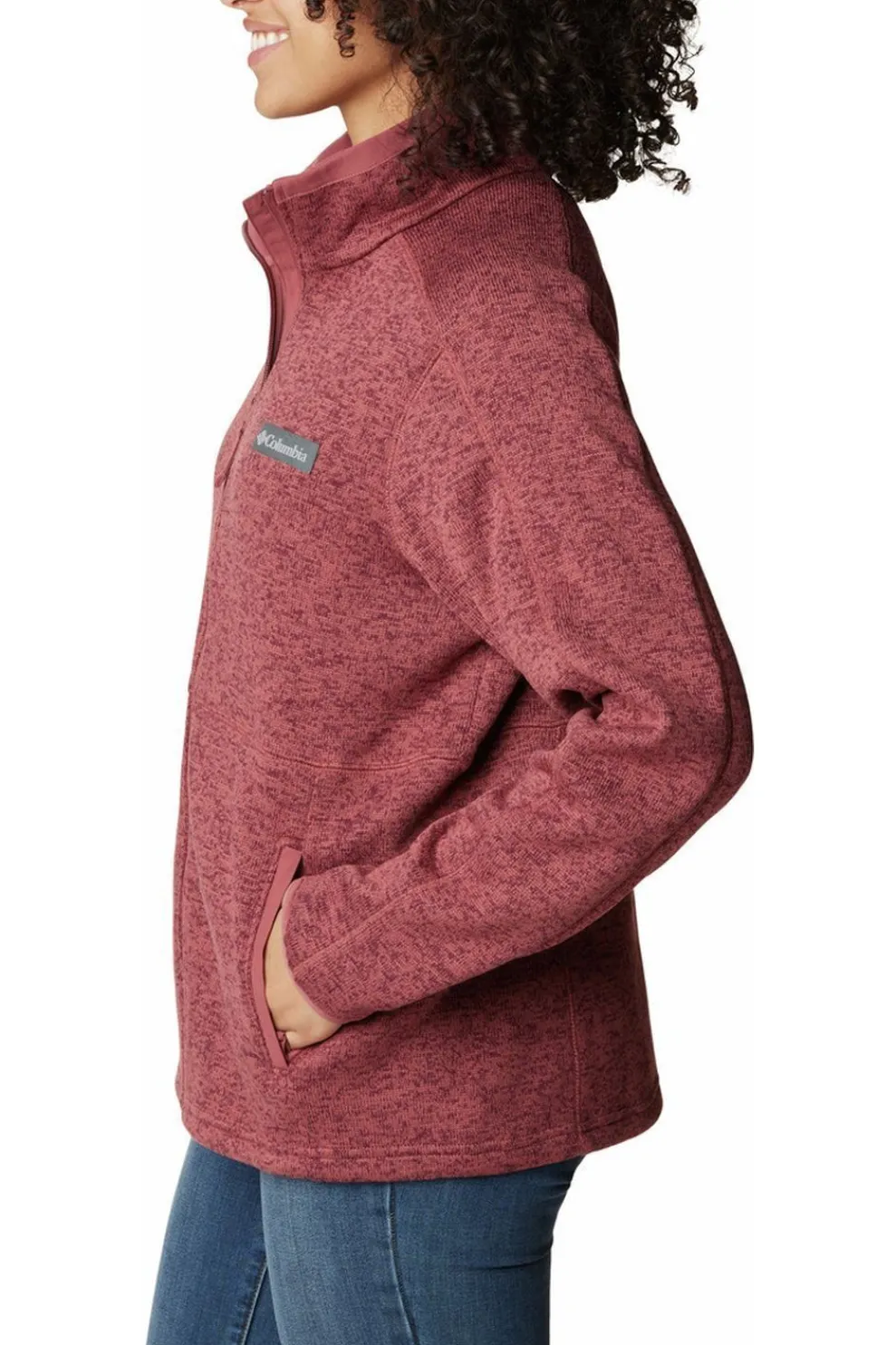 Best Columbia Fleece W Sweater Weather Full Zip Beetroot
