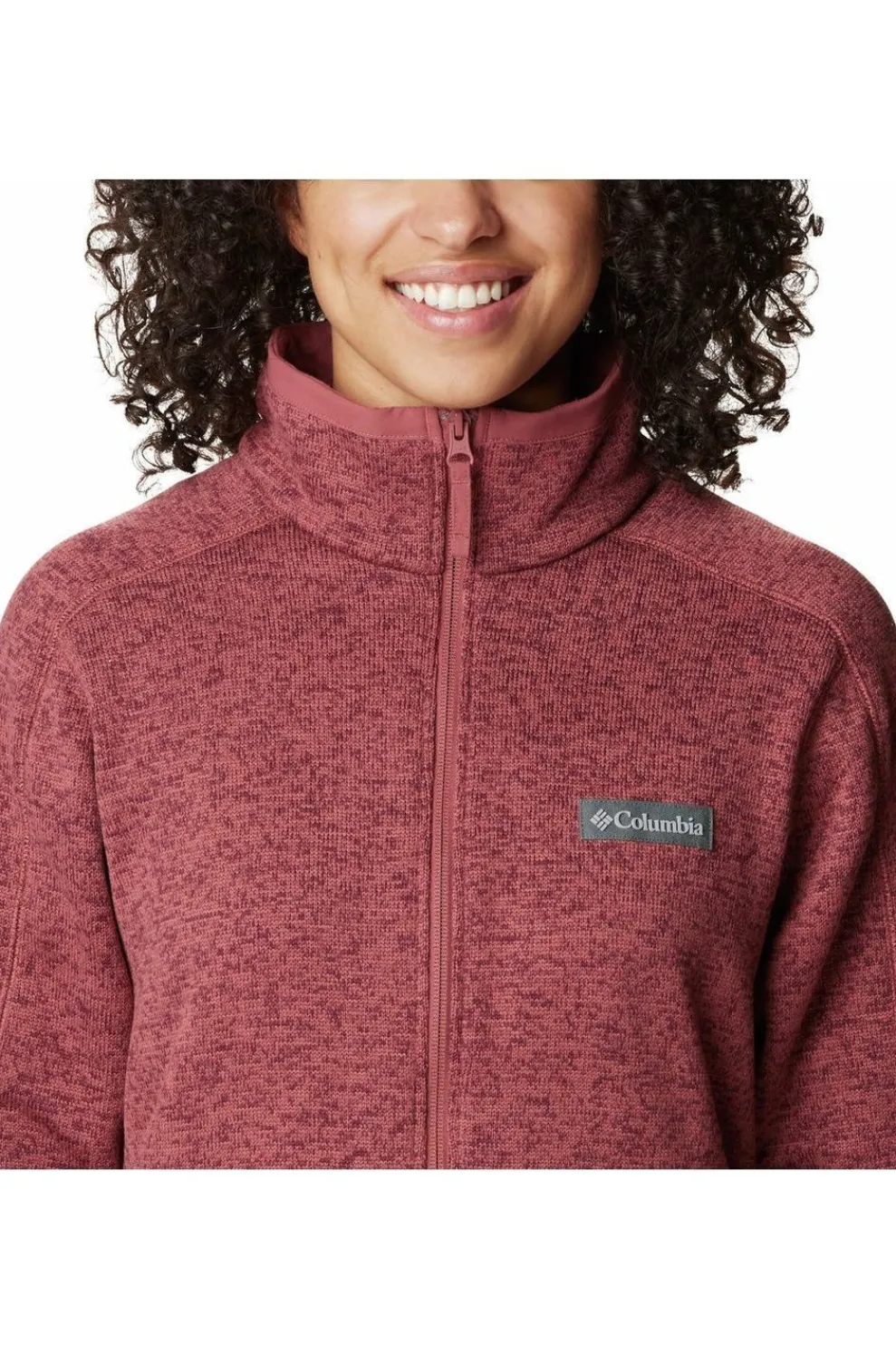 Best Columbia Fleece W Sweater Weather Full Zip Beetroot