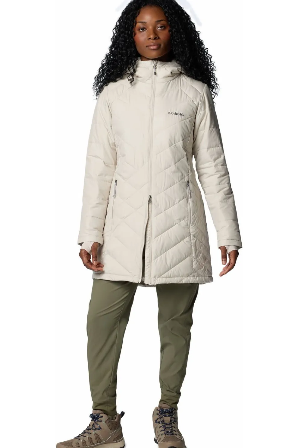 Best Columbia Jas Heavenly Long Hdd Jacket Ecru