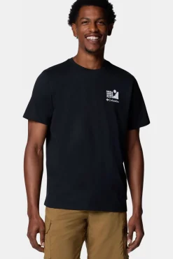 Hot Columbia T-Shirt Explorers Canyon™ Back Ss Tee black/dark grey