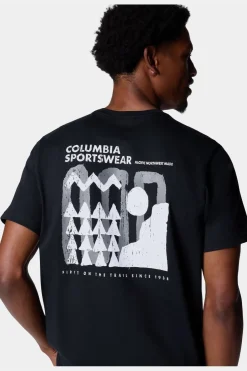 Hot Columbia T-Shirt Explorers Canyon™ Back Ss Tee black/dark grey