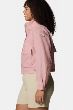 Clearance Columbia Windstopper Paracutie™ Cropped Cargo Windbreaker mid pink
