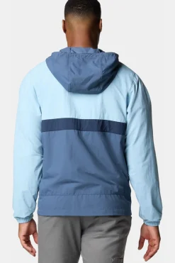 Best Columbia Windstopper Spire Valley™ Hooded Windbreaker mid blue/dark blue