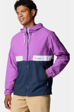 Discount Columbia Windstopper Spire Valley™ Hooded Windbreaker Razzle, Collegiate Navy, White