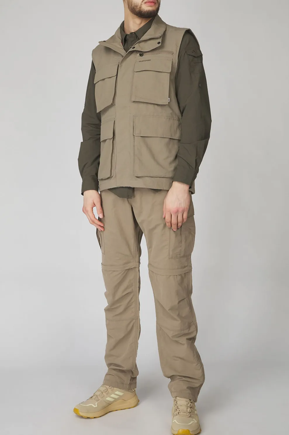 Sale Craghoppers Afritsbroek Nosilife Convertible Cargo Trouser III Pebble