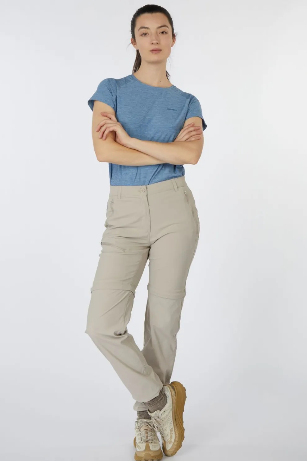 New Craghoppers Afritsbroek Nosilife Pro Convertible Trouser III Soft Mushroom