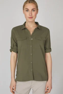 Fashion Craghoppers Hemd Nosilife Pro Long Sleeved Shirt V Wild Olive