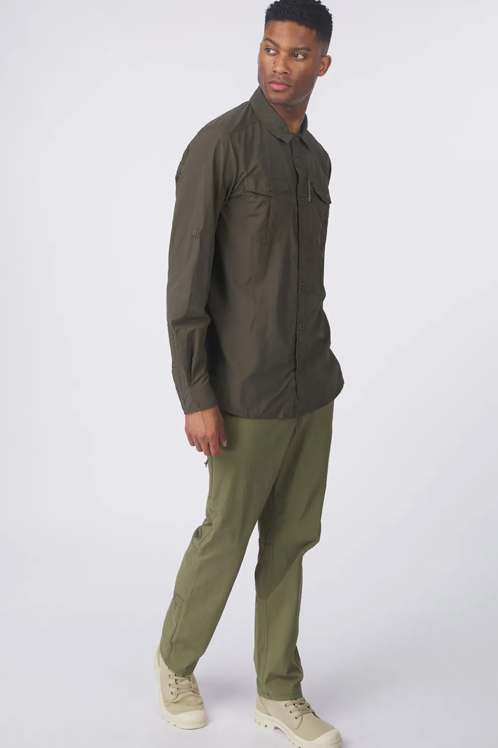 Outlet Craghoppers Hemd Nosilife Adventure Long Sleeved Shirt III Woodland Green