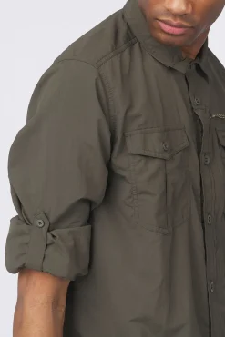 Outlet Craghoppers Hemd Nosilife Adventure Long Sleeved Shirt III Woodland Green