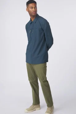 Outlet Craghoppers Hemd Nosilife Pro Long Sleeved Shirt V Blue Stone