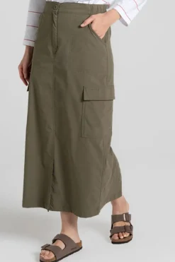 Fashion Craghoppers Rok Nosilife Adventure Midi Skirt Wild Olive