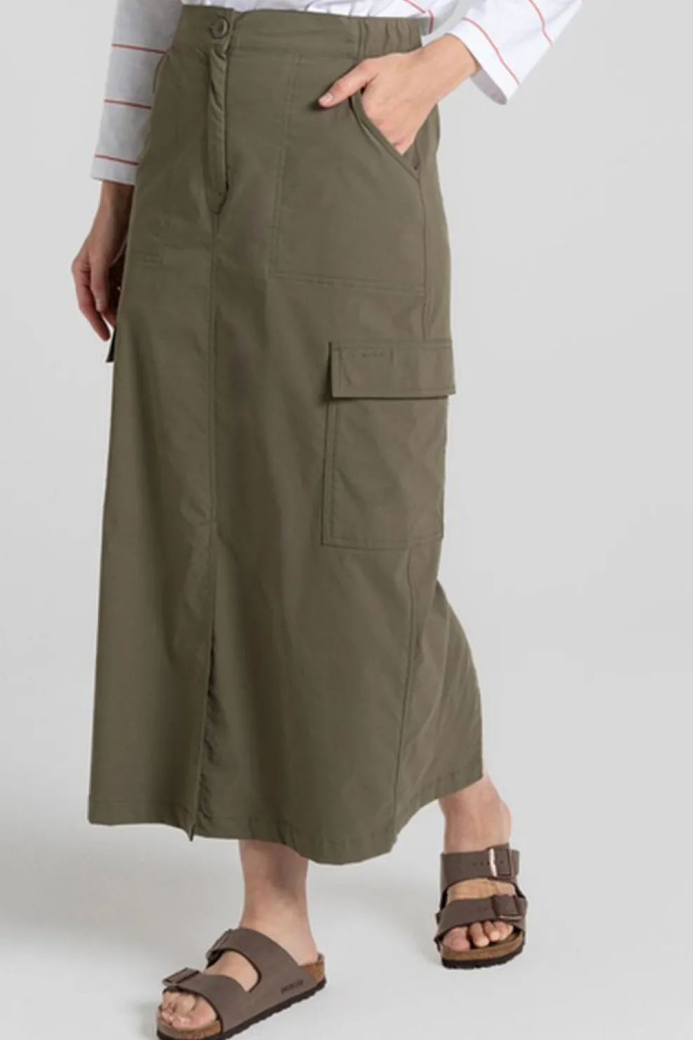 Fashion Craghoppers Rok Nosilife Adventure Midi Skirt Wild Olive