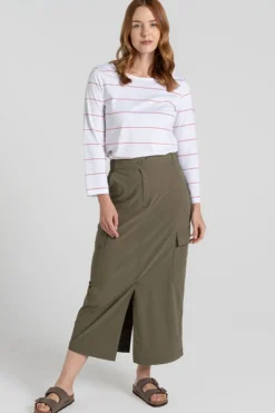 Fashion Craghoppers Rok Nosilife Adventure Midi Skirt Wild Olive