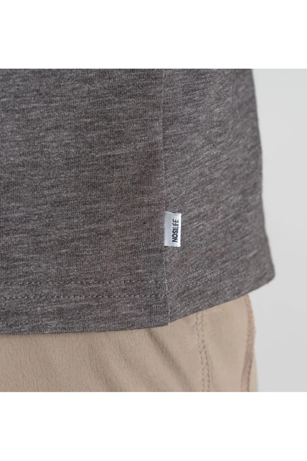 Clearance Craghoppers T-Shirt Nosilife Abel Long Sleeved T-Shirt Blkpepp Marl