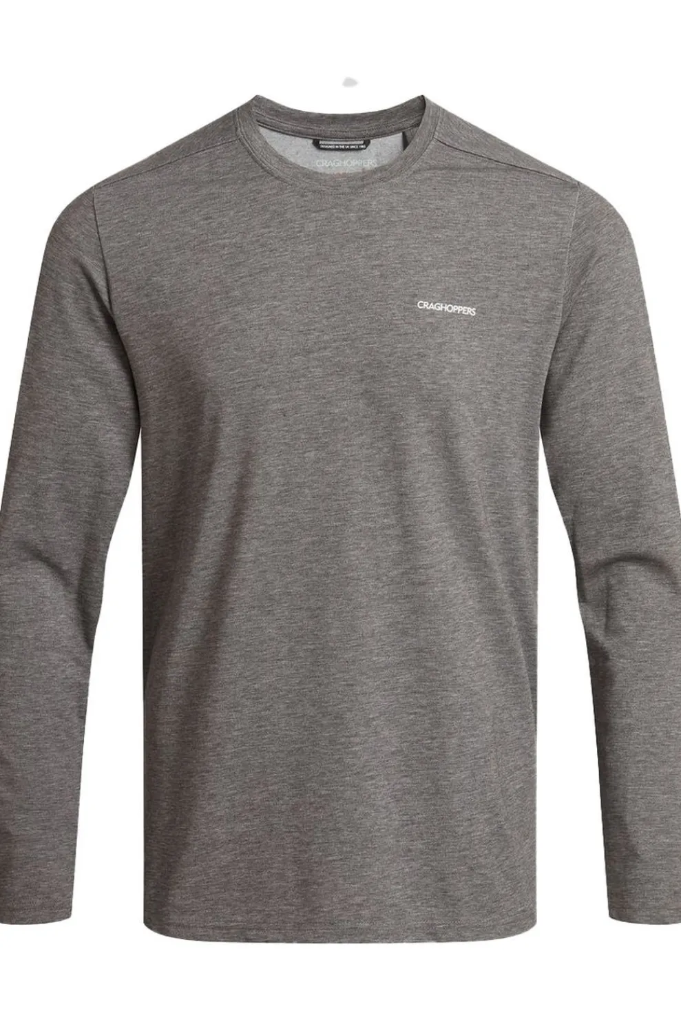 Clearance Craghoppers T-Shirt Nosilife Abel Long Sleeved T-Shirt Blkpepp Marl