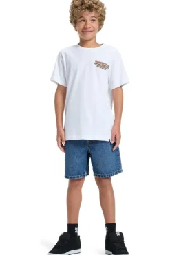 Discount DC Shoes T-Shirt Two Bit Ss Boy White