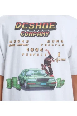 Discount DC Shoes T-Shirt Two Bit Ss Boy White