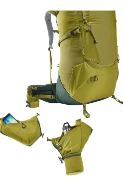 Outlet Deuter Rugzak Aircontact Core 70+10 mid khaki/mid blue