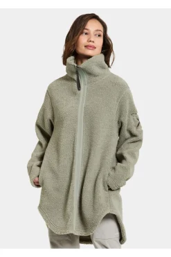 Fashion Didriksons 1913 Fleece Umi Fleece Coat Wilted Leaf
