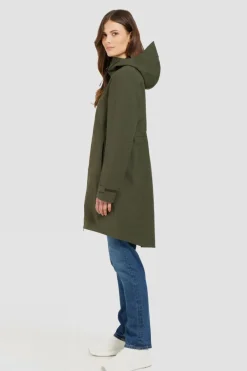 Online Didriksons 1913 Regenjas Bea Parka VI Deep Green