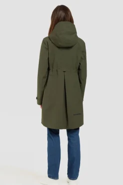 Online Didriksons 1913 Regenjas Bea Parka VI Deep Green