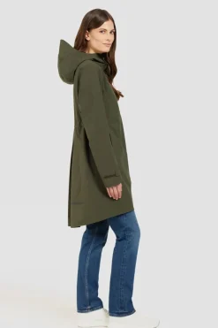 Online Didriksons 1913 Regenjas Bea Parka VI Deep Green