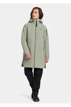 Sale Didriksons 1913 Regenjas Ella Parka 2 Wilted Leaf