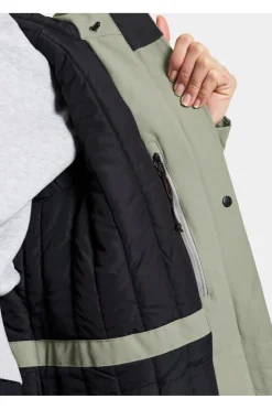 Sale Didriksons 1913 Regenjas Ella Parka 2 Wilted Leaf