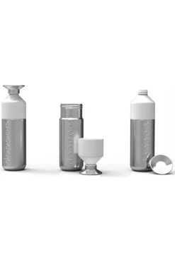Outlet Dopper Drinkfles Steel 800Ml silver