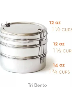 Sale Ecolunchbox Voorraadpot Tri Bento silver