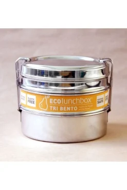 Sale Ecolunchbox Voorraadpot Tri Bento silver