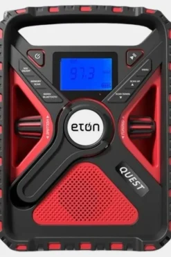 New Eton Accessoire Quest All Band Emergency Radio With Bluetooth mid red/black