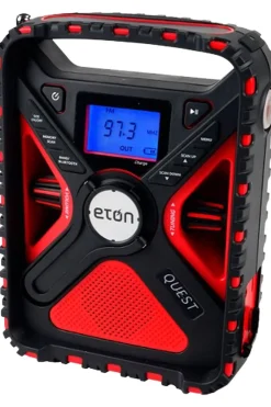 New Eton Accessoire Quest All Band Emergency Radio With Bluetooth mid red/black