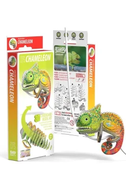 Online Eugy Speelgoed 3D Model Chameleon mid green/mid red