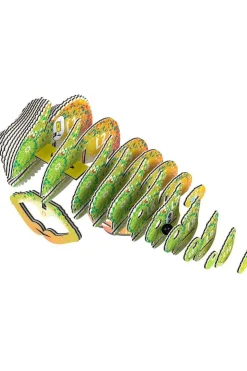 Online Eugy Speelgoed 3D Model Chameleon mid green/mid red