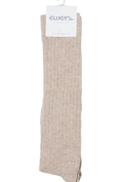 New Ewers Sokken Rib Socks Dunkel Beige Mel