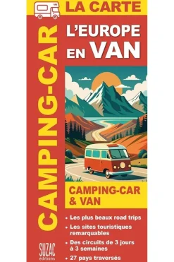Boek L'Europe En Van & Camping-Car, La Carte - Les Plus Beaux Road Trips-Ffrandonnée Best