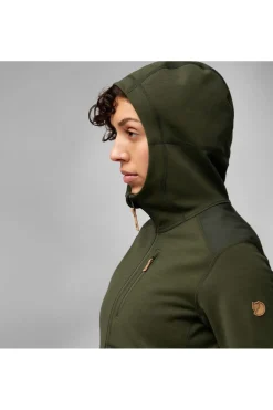 Sale Fjällräven Fleece Keb Fleece Hoodie W Deep Forest